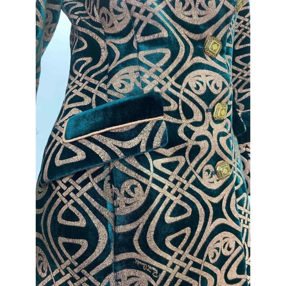 F/W 2006 Vintage Roberto Cavalli Brocade Velvet Coat - Picture 4 of 6